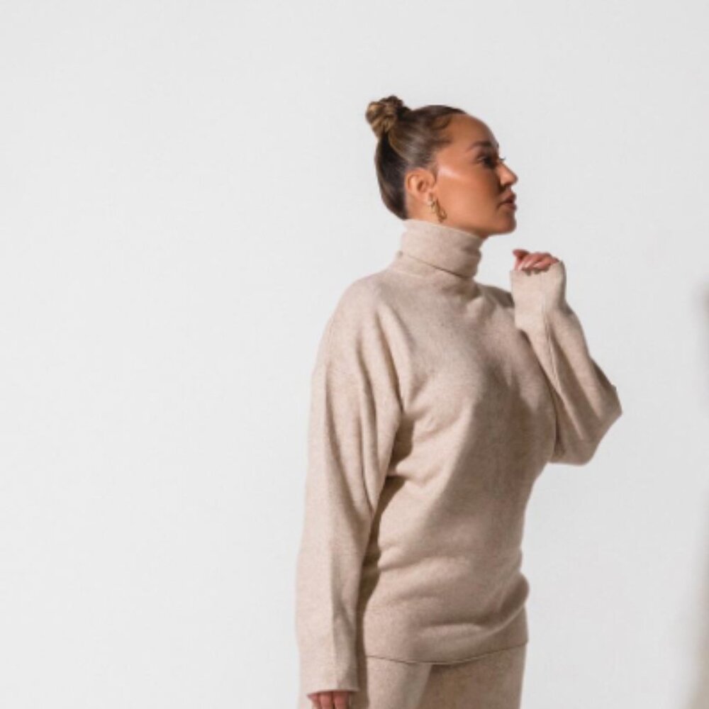 Quiet Luxury Turtleneck Sweater - Perfect for Lounging or Going Out!